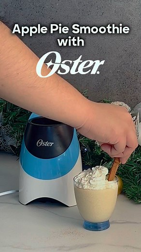 1K views · 3 comments | Whipping up a taste of Christmas in a glass with the Oster MyBlend! ✨ Sip on the festive joy with this apple pie smoothie – because 'tis the season for delicious delights! 不磻 | Oster | Facebook