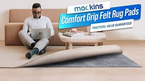 Nevlers 4 ft. x 6 ft. TPO Coated Felt Dual Surface Non-Slip Rug Pad - 1/4" Thick MH-4X6-FLTPD-1F