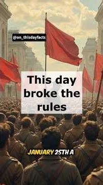 January 25 | The Day Rules Were Broken 🌍