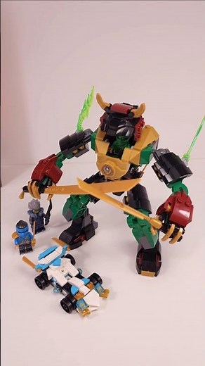 LEGO NINJAGO Lloyd's Elemental Power Mech (71817) vs Zane's Dragon Power Vehicles (30674) #shorts