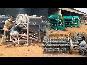 Amazing Handmade Process of Making Gigantic Wheat Thresher Machine