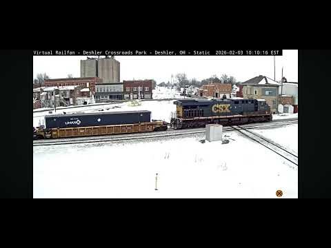 Short csx intermodal train