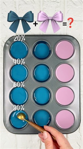 “4 Stunning Shades from Deep Blue & Pastel Pink – Color Mixing Magic!” #colormixing #colorpalette