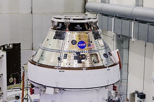 Artemis II Orion Solar Array Wing Installation