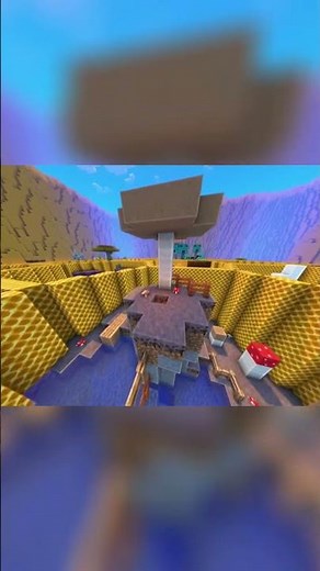 Minecraft Obstacle Course Warp Zone to Honeycomb Walls!