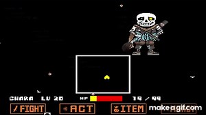 Undertale Ink Sans Full Fight (Version 0.30) on Make a GIF