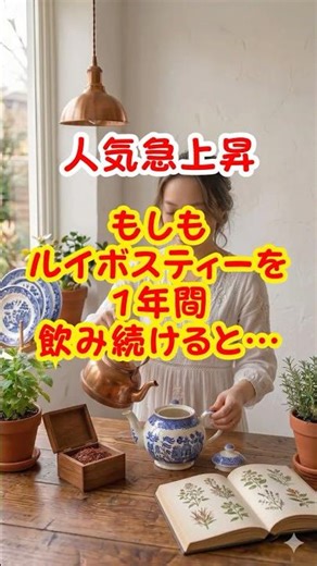 【雑学】人気急上昇。ルイボスティー、1年飲み続けるとこうなる。