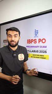 4.8K views · 50 reactions |  IBPS PO PRELIMS EXAM SYLLABUS 2025...