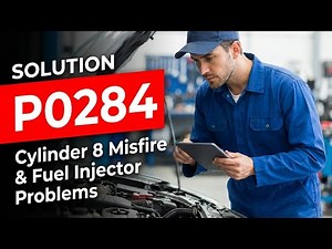 How To Fix P0284 OBD II Error Code - Cylinder 8 Misfire And Fuel Injector Problems