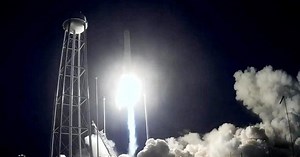 Dramatic new look at Antares rocket explosion