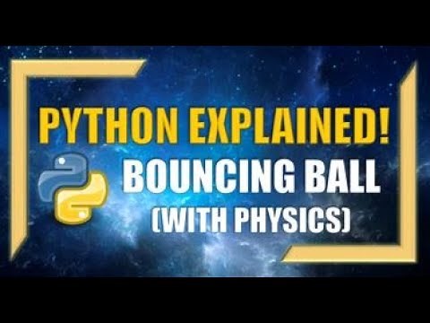 Python: Bouncing Ball Animation with Real-World Physics!!
