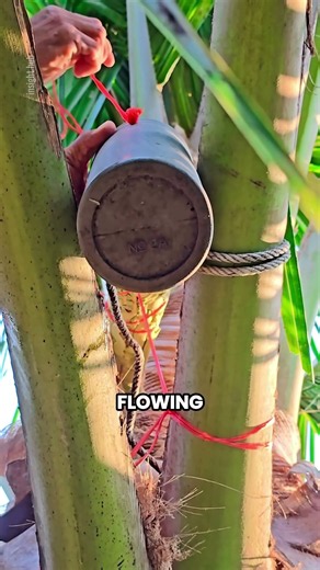 How Coconut Trees Produce Sugar 🌴 | From Flower to Coconut Sugar