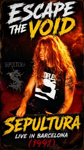 ESCAPE TO THE VOID⚡SEPULTURA Live in Barcelona (1991) #shorts