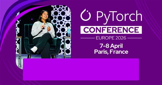 Speaking at PyTorch Conference Europe 2026 means contributing to how the ecosystem moves forward. 🌍 We are curating content around responsible AI, privacy engineering, GenAI and multimodal models, agent interoperability, training at scale, and real-world deployments. Submissions are welcome as 25-minute sessions, 10-minute lightning talks, BoFs, or poster sessions. The event takes place 7-8 April in Paris. 🎤 Submit your proposal by 8 February: https://hubs.la/Q040Qb0t0 🎟️ Register to attend:
