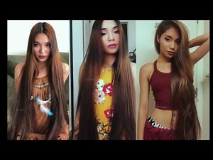 spend all the time in front of the mirror playing super long hair