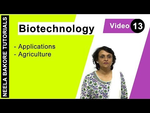 Biotechnology | NEET | Applications in Agriculture | Neela Bakore Tutorials