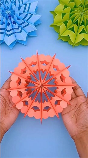 DIY Christmas 3D Paper Snowflake 🎄❄️