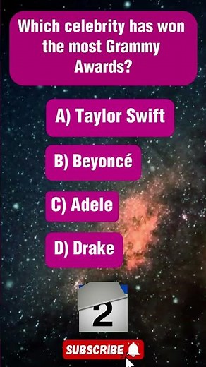 🏆 Who Has Won the Most Grammy Awards Ever? 🤯#beyonce #grammys #musicquiz #shorts #quiz #funtrivia