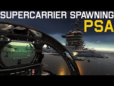 DCS Supercarrier Multiplayer Spawning F/A-18Cs AND F-14s PSA and Fixes!