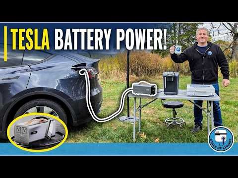 Tesla V2L Review by State of Charge | RoamEnergy PowerBridge Gen 1 Unboxing & Backup Power Demo
