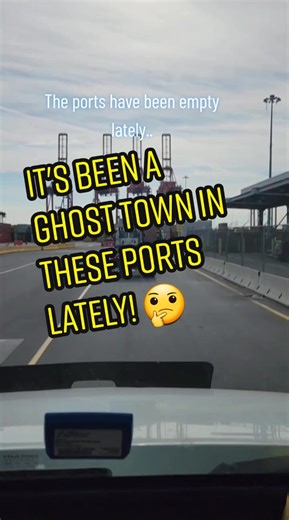 these ports have been looking empty lately... but we're riding out this storm.. #grateful #nycports #ghosttown #trucker #drayage #drayagecarrier #staystrongtruckers #carrieralliance