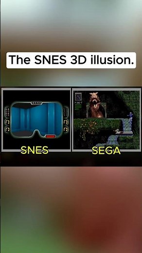 The Jurassic Park 3D illusion on the SNES #jurassicpark #nintendo