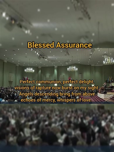 Blessed assurance, Jesus is mine ✝️ Oh, what a foretaste of glory divine” #BlessedAssurance #JesusIsMine #Hymn #ChristianMusic #GospelMusic #Faith #JesusLovesYou #ChristianTikTok #WorshipMusic | SAF Hymns & Worship
