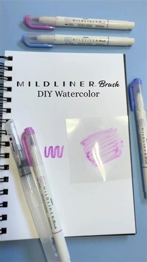 MILDLINER Brush DIY Watercolor 🎨🌈 #watercolor