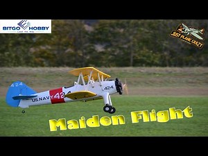 Maiden Flight of the Dancing Wings Pt17 Balsa 1600mm PNP ARF from Bitgo Hobby