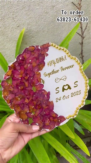 Preserve your wedding garland🌺 #nandhinindni #artjodi #resin #resinart #weddinggarlands #resinframe