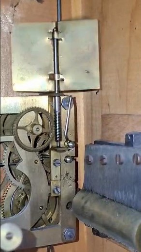 How Cuckoo Clock Makes Sound #chime #shorts #cuckooclock #gears #vintageclock #horology #satisfying