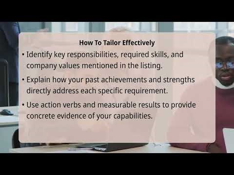 How To Tailor A Personal Statement For Each Role?