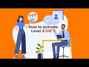 How to activate level 3 CIE (The identity Card)
