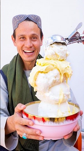 Afghanistan's Best Handmade Ice Cream! 🇦🇫