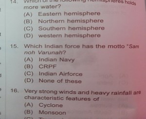 Which of the following hemispheres holds more water?(A) Easter... | Filo
