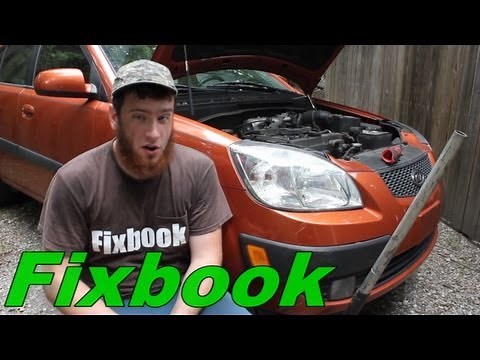 Alternator, Power Steering, & A/C Drive Belt Replacement "How to" Kia Rio5