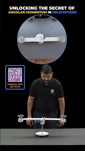 Secret of Angular Momentum in Helicopters. #rotationalmotion #education #physicsexperiment #iitjee