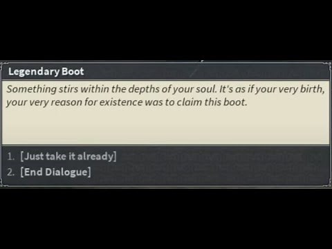 Legendary Boot Full dialogue (Worthy) | Deepwoken