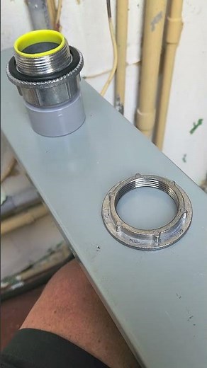 Meet the weather proof hub for conduit to box or gutter connections.