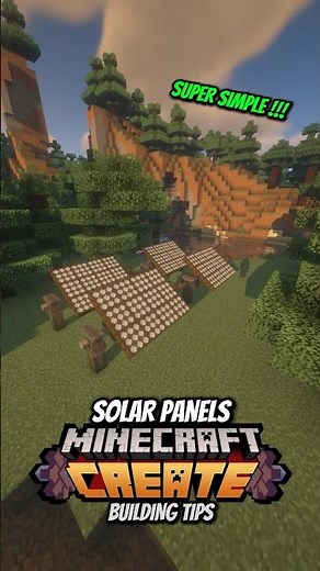 CREATE BUILDING TIPS - Solar Panels #minecraft #createmod