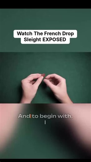 Watch The French Drop Sleight EXPOSED #magictrick #magictrick #viral_video