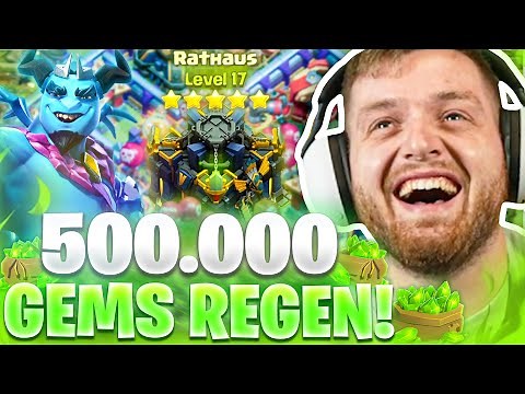 🥵💸3500€ ins NEUE RATHAUS 17 PAYEN + NEUE TRUPPEN MAXEN! - XXL UPDATE in Clash of Clans wird RASIERT