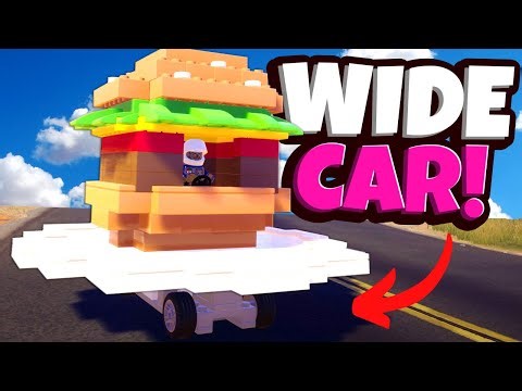 I Built the WIDEST BURGER CAR to Block Cars in Lego 2K Drive!