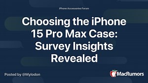 Choosing the iPhone 15 Pro Max Case: Survey Insights Revealed