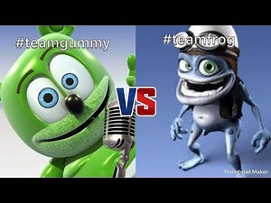 Gummy bear song vs axel frog (crazy frog)