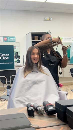 18K views · 1.1K reactions | No matter what’s keeping you busy this winter, a fresh trim from your local Great Clips salon is here to help! ☃️ Get yours today and grab some Solutions products – on sale now through the end of the month at participating salons. : Macy Jae Moore | Great Clips | Facebook