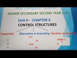 Control Structures in Python - Sequential control statements, in tamil, Part 1, Chapter 6,