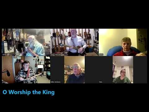 O Worship the King: 2-String Chugger License Plate Cigar Box Guitar