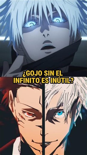 IS GOJO SATORU USELESS WITHOUT INFINITY?|#shorts