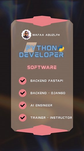  Python Developer | AI Engineer | Trainer أبني حلول ذكاء اصطناعي...